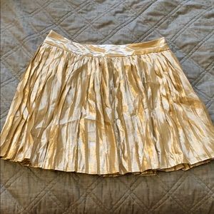 Gold a line skirt